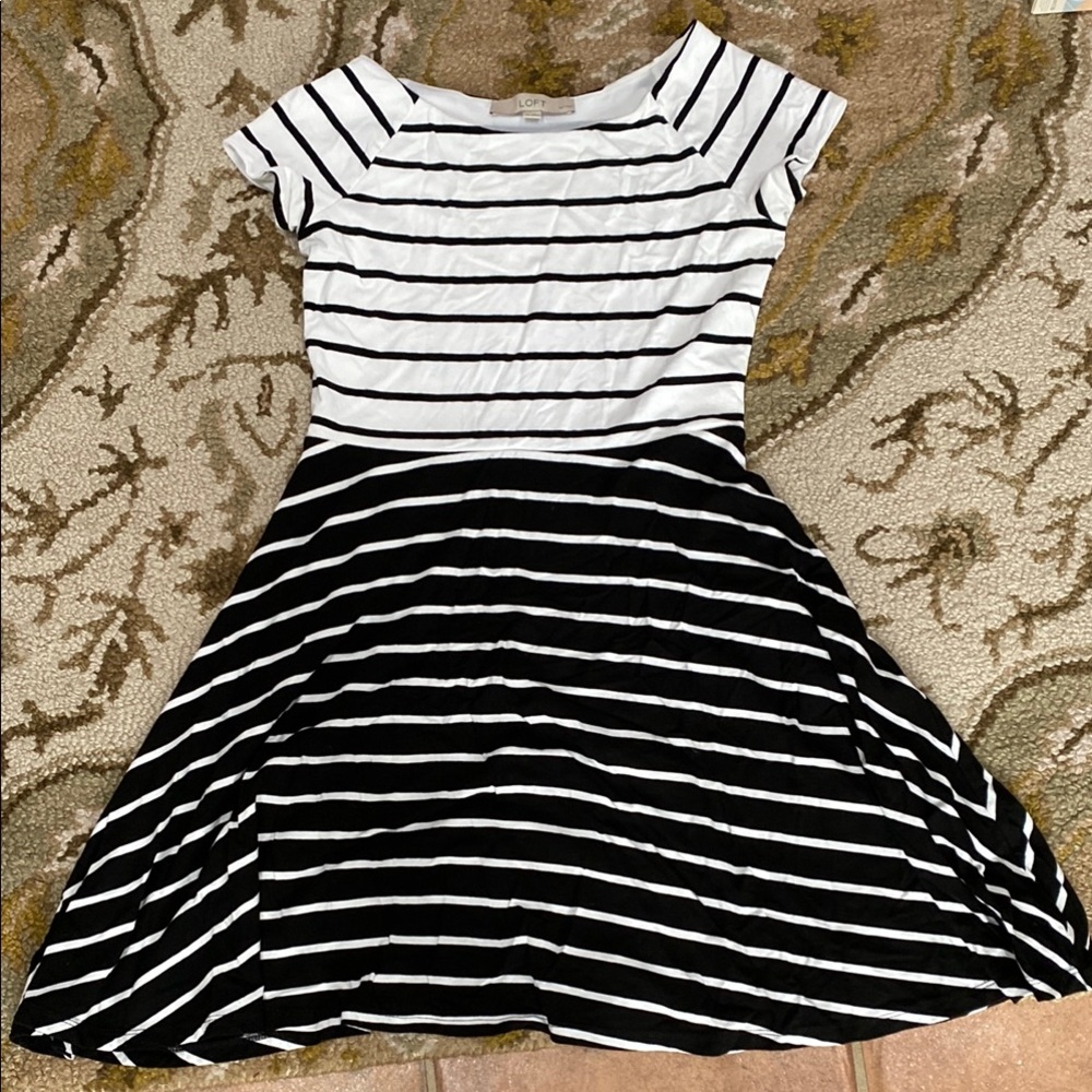 Striped Black and White woman’s Dress